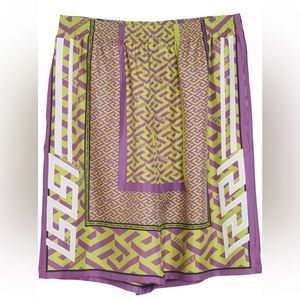 Versace La Greca Silk Basketball Shorts